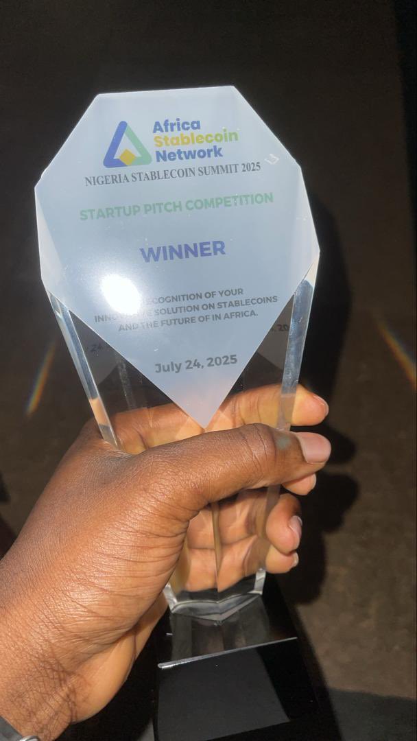Cryptonia (@getcryptonia) on Twitter photo We came. 
We saw. 
We bagged 1st Position in the Africa Stablecoins summit pitch competition🥳🥳🥳🥳🥳
2 times in a row. 
Cryptonia has been validated as the best and fastest growing USD stablecoins off-ramp platform out of Nigeria & Africa.
We are so pumped right now! We came. 
We saw. 
We bagged 1st Position in the Africa Stablecoins summit pitch competition🥳🥳🥳🥳🥳
2 times in a row. 
Cryptonia has been validated as the best and fastest growing USD stablecoins off-ramp platform out of Nigeria & Africa.
We are so pumped right now!