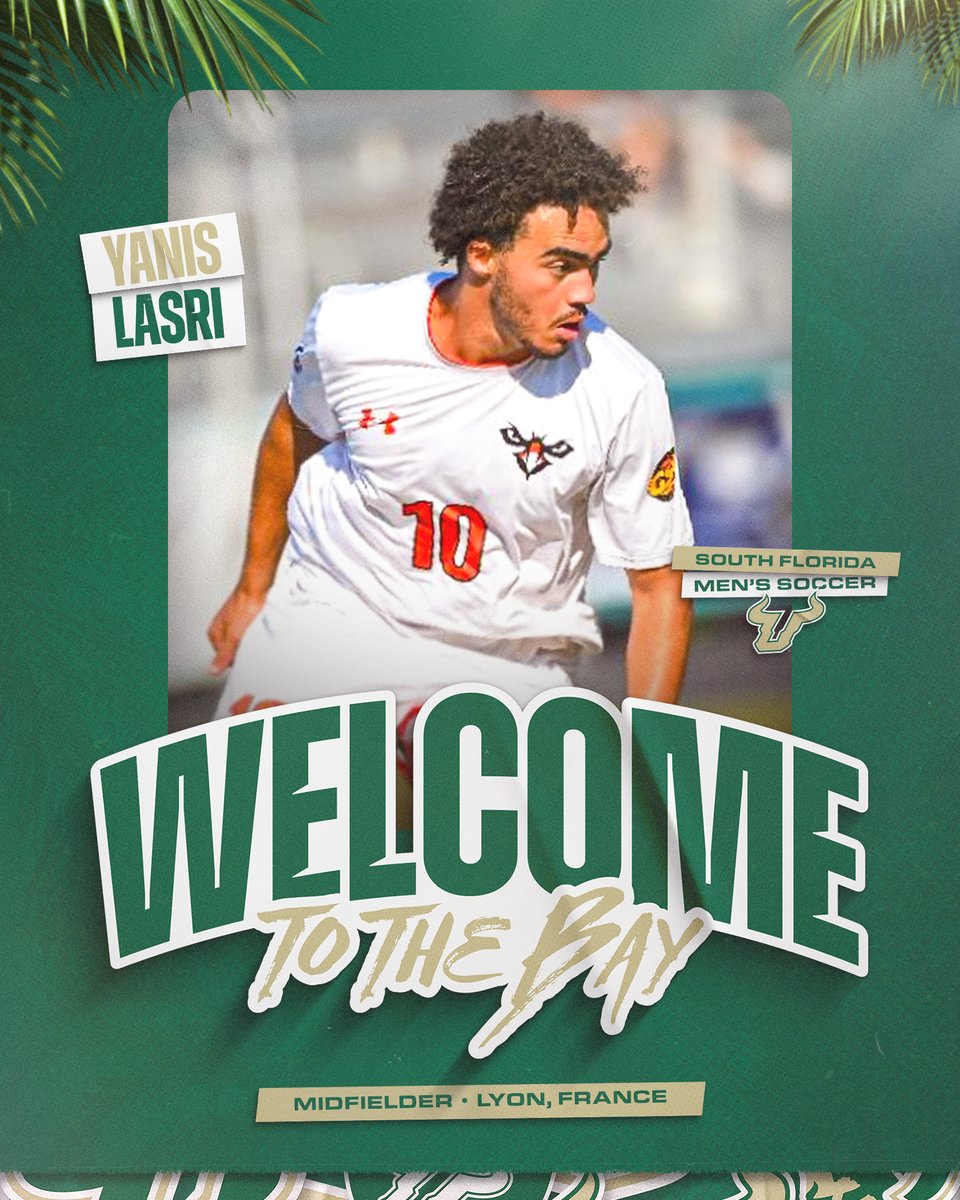 USFMSOC's tweet image. Welcome to the Bay🏝️ Yanis Lasri!