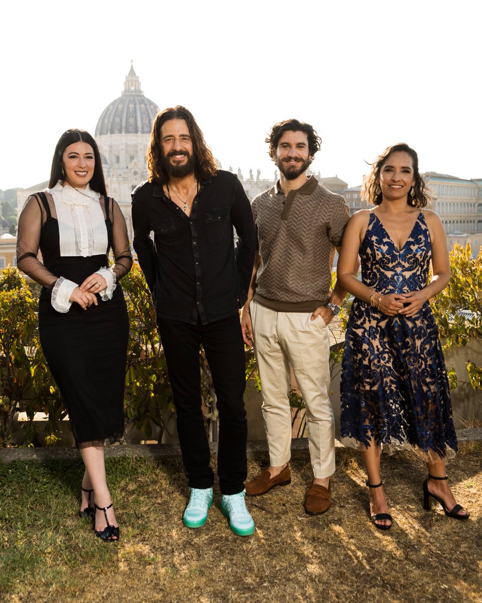 thechosentv's tweet photo. From a Vatican press conference, to a screening with Catholic leaders, to meeting the Pope, Rome gave us a trip we won’t forget. (And St. Peter's Basilica is a pretty excellent view.) https://t.co/NGUweNbgcL