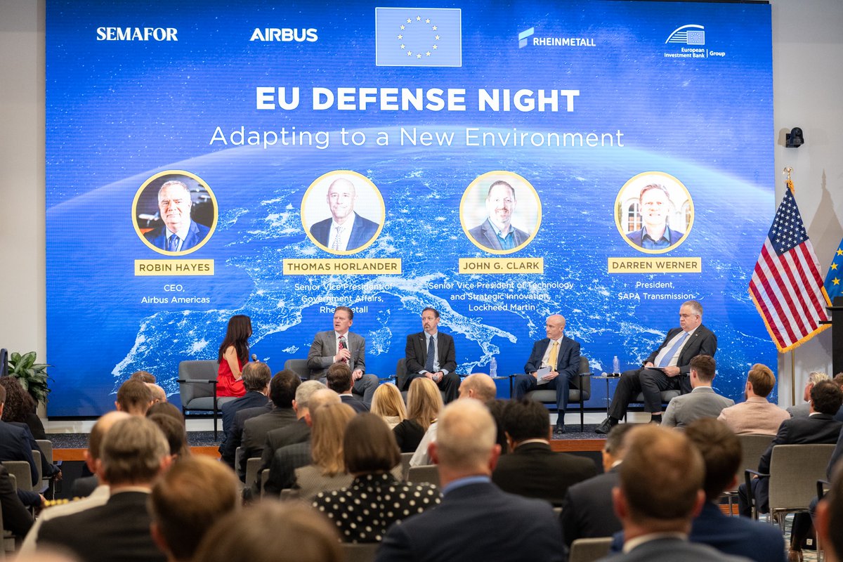 EUintheUS's tweet photo. #ICYMI: In this era of international affairs, Europe is preparing to take responsibility for its own #defense. What does this mean for the continent and for the transatlantic relationship?
📺 Replay #EUDefenseNight on our YouTube page: https://t.co/eU3HYLY6cm https://t.co/bZC8f8gjwf