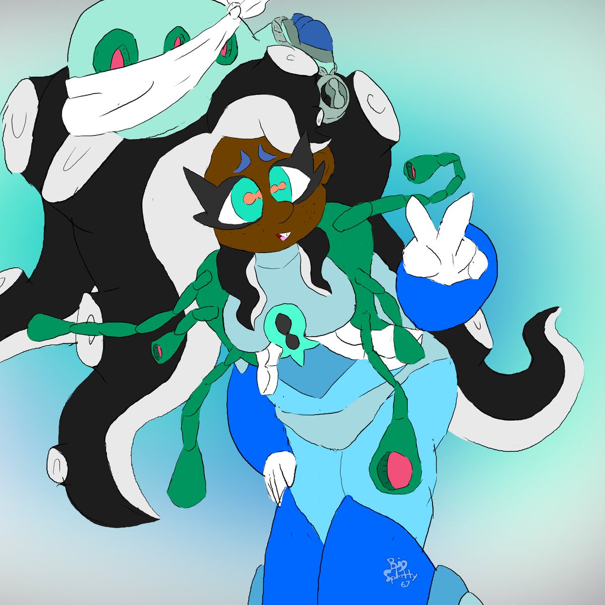 RandomG74790643's tweet image. holy crap it&apos;s marina from megaman x9