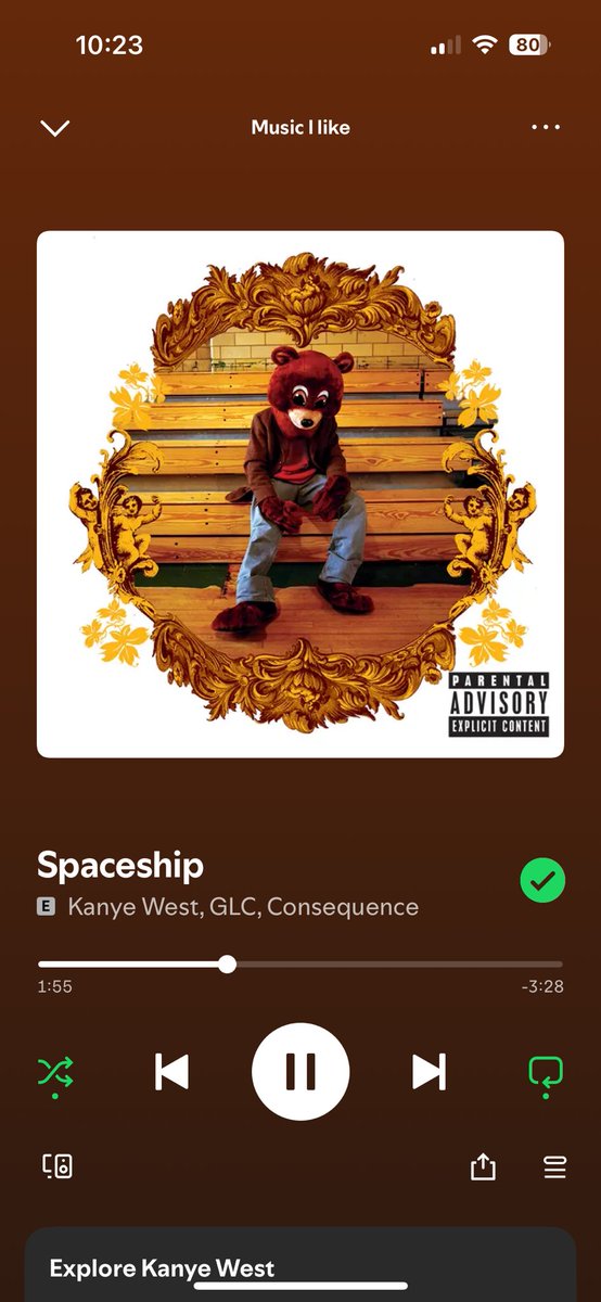 Trae943's tweet image. song of the day #KanyeWest