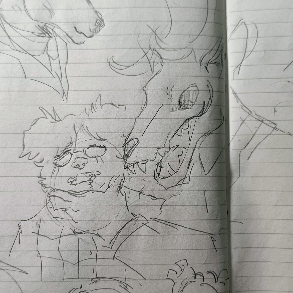 _Malonga_'s tweet image. Some doodles I did mid class when I didn't have time to properly draw 😭😭 #Hannigram