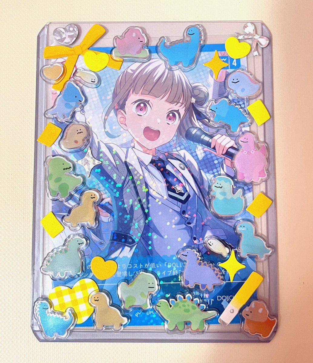 mizo_zoe's tweet image. I found some cute dinosaur stickers today and thought it was perfect for doing this