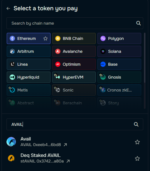 bigachuu's tweet image. Need to move $AVAIL across chains?
@deBridge has you covered on Ethereum and Base.
PS: It also contributes towards S2 points for the upcoming $DBR airdrop.