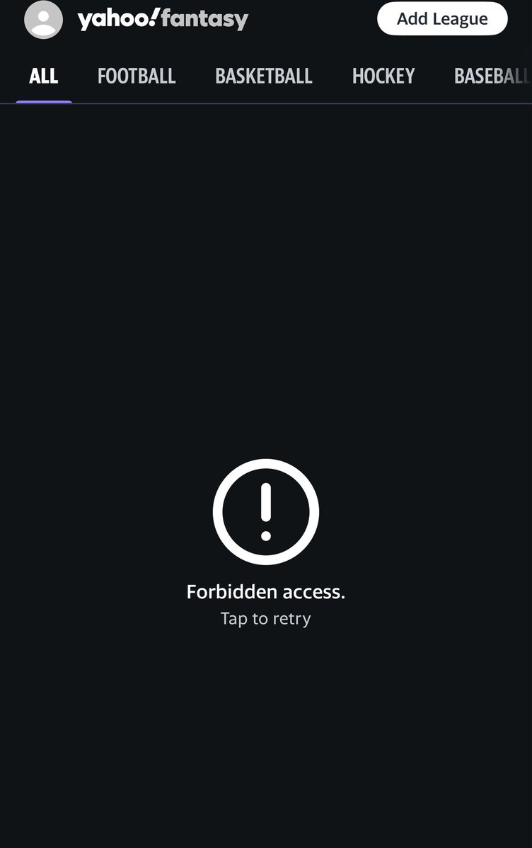 PAPiLATTE's tweet image. Anyone else having trouble with the @YahooFantasy app ?