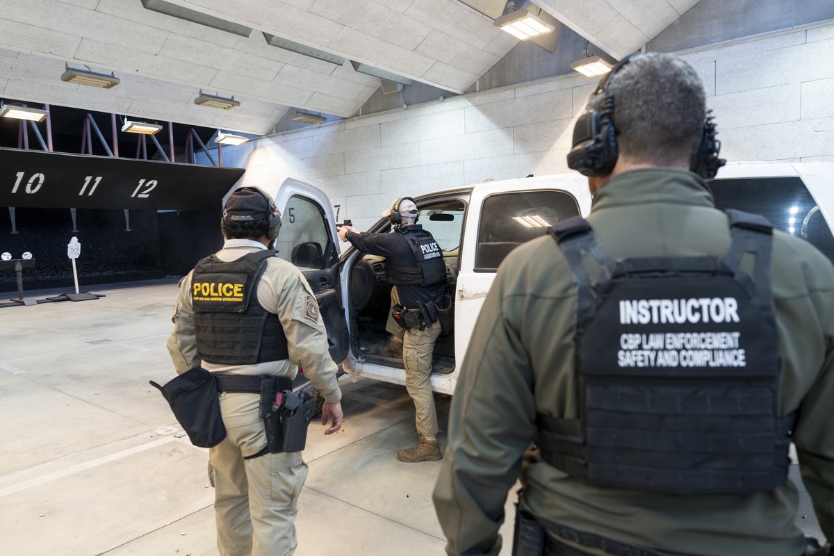 CBPOpsSpprtEAC's tweet image. When our frontline is safe, America is safe. @CBPLESCXD training keeps @CBP officers and agents mission-ready-stopping threats before they reach your community. #ProtectingAmerica #NationalSecurity