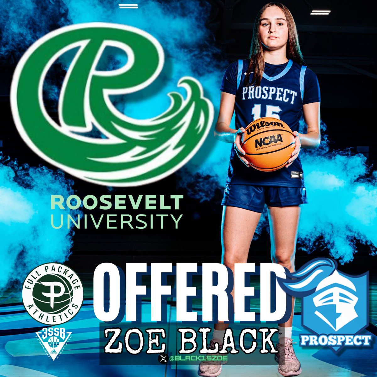 After a great call with <a href="/CoachDeonT1/">Coach Deon Thomas</a>, I’m excited to say I have received an offer from  Roosevelt University! Thank you so much for this opportunity!
<a href="/RooseveltWBB/">Roosevelt Lakers Women’s Basketball</a> <a href="/FullPackageGrls/">Full Package Athletics 3SSB Girls</a> <a href="/PHSKnightsGBB/">Prospect Girls Basketball</a>