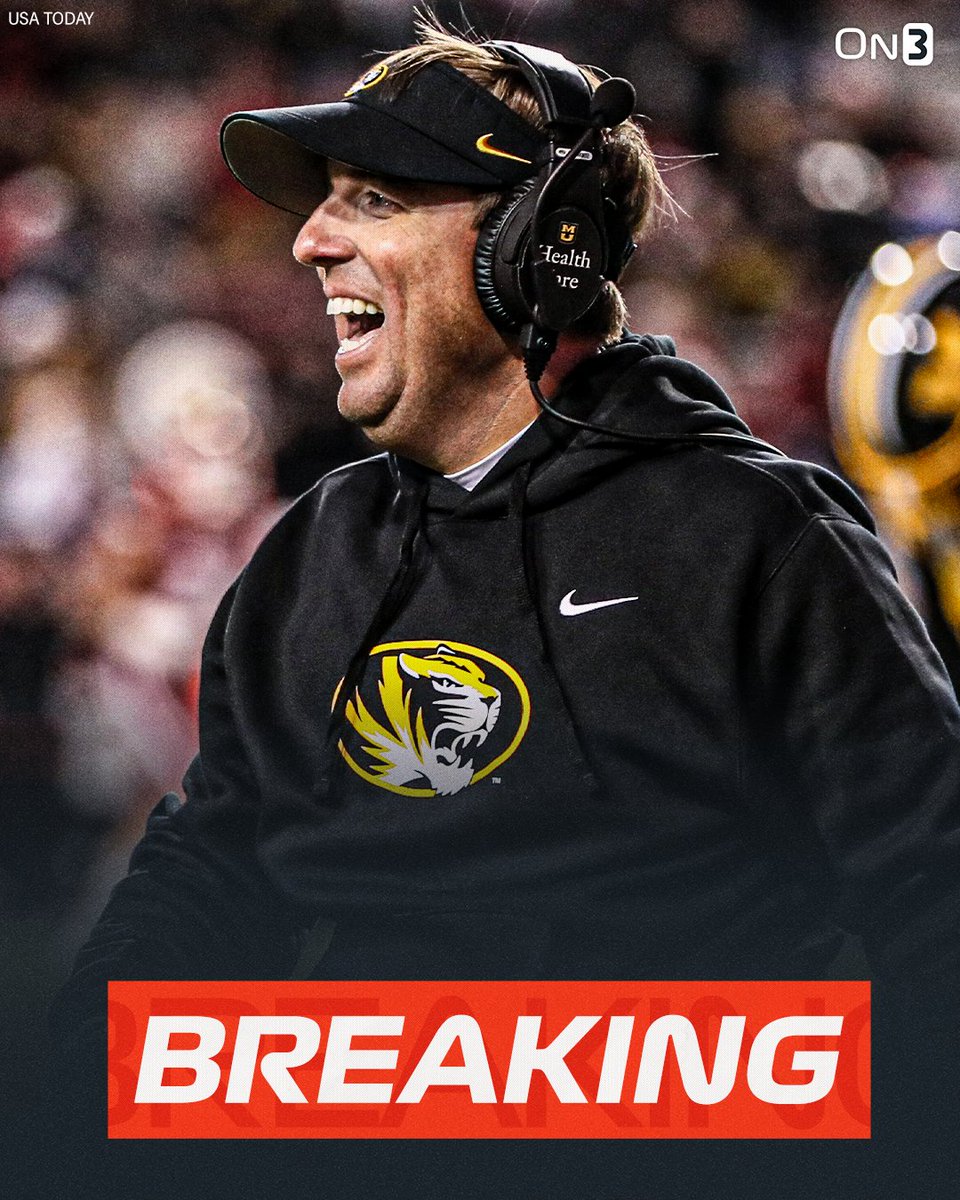 NEWS: Missouri has extended head coach Eli Drinkwitz through the 2029 season🐯

on3.com/college/missou…