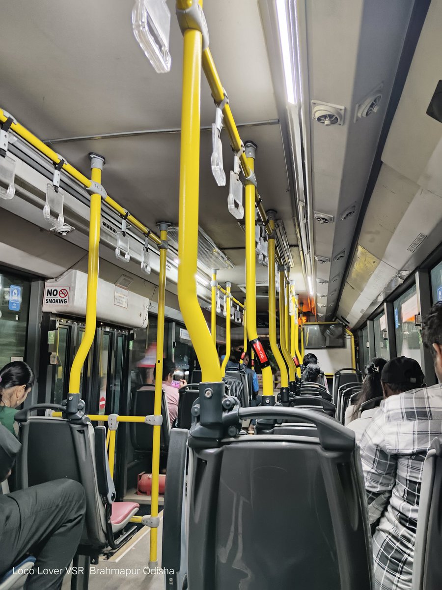 vsrao_'s tweet image. Took an AMA bus in Berhampur today!

✅ Fully working AC, Live stop announcement, USB charging ports, On-time service.

Really impressed with the punctuality. Great job @CRUT_BBSR!  🚍👏
Hope this standard is maintained in the future too.
#Berhampur #CRUT #SmartTransport
#bus
