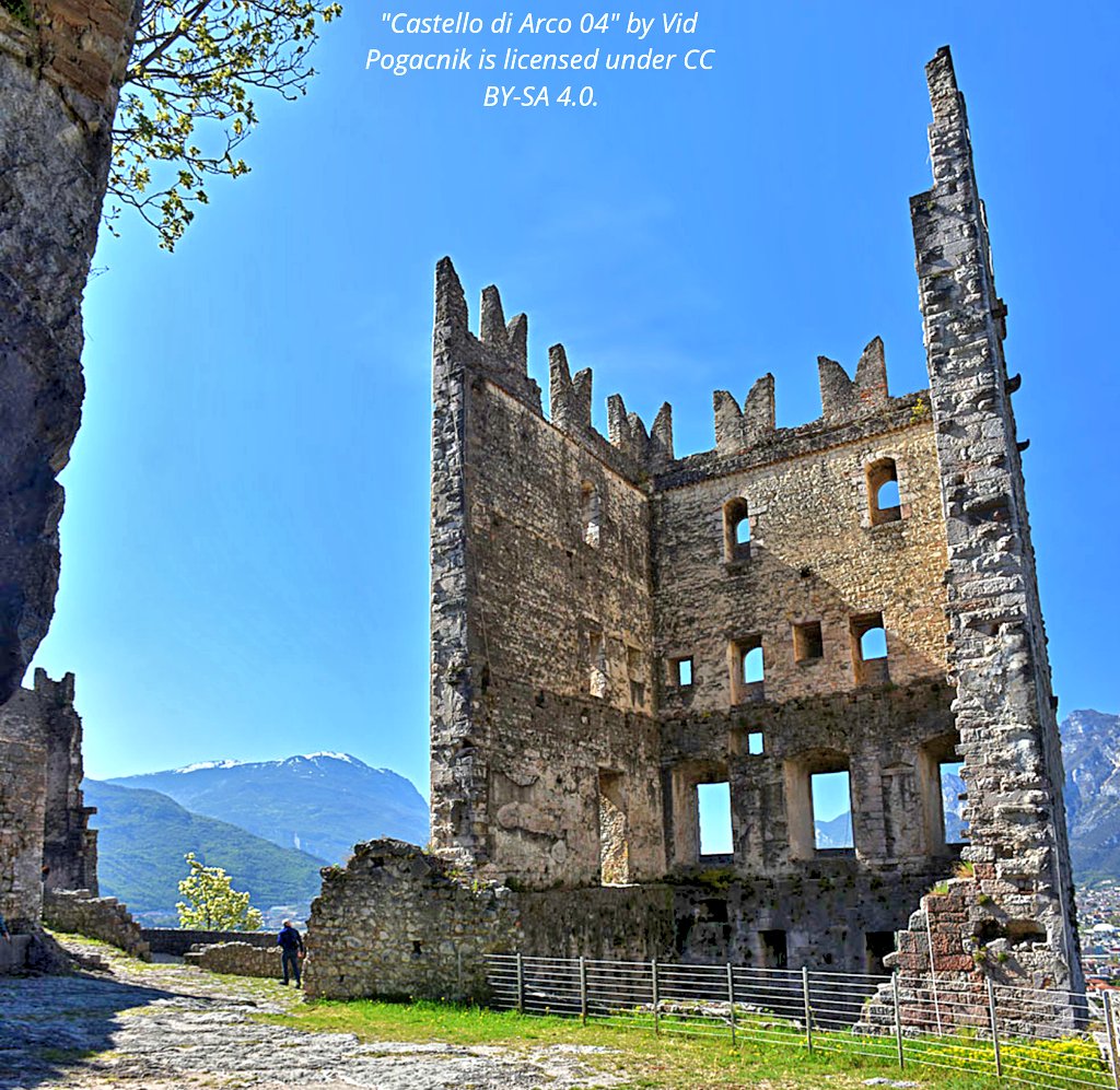 tsEmma15's tweet image. Arco Castle (Castello di Arco), a medieval fortification in #Italy
The castle was first mentioned in the 12th century. It was abandoned in the 18th century.
During renovations that began in 1986, frescoes depicting knights and ladies-in-waiting were discovered.
#architecture