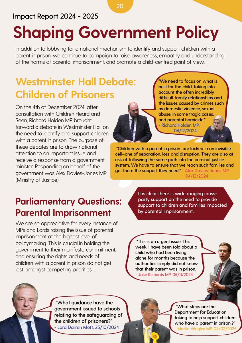 ChildrenHandS's tweet image. Over the last 12 months, the issue of children with a parent in prison has been mentioned over 25 times by members of the @HouseofCommons and the House of Lords. This reflects the appetite and commitment to create change for this innocent group of children at the highest level of…