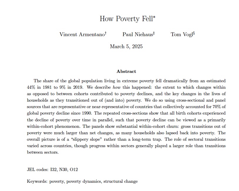 For China's poverty reduction, income growth *within* agriculture was just as important as sectoral reallocation (moving from ag to non-ag).

For Indonesia, agric income growth was far more important than sectoral reallocation, but income growth within non-ag also quite important
