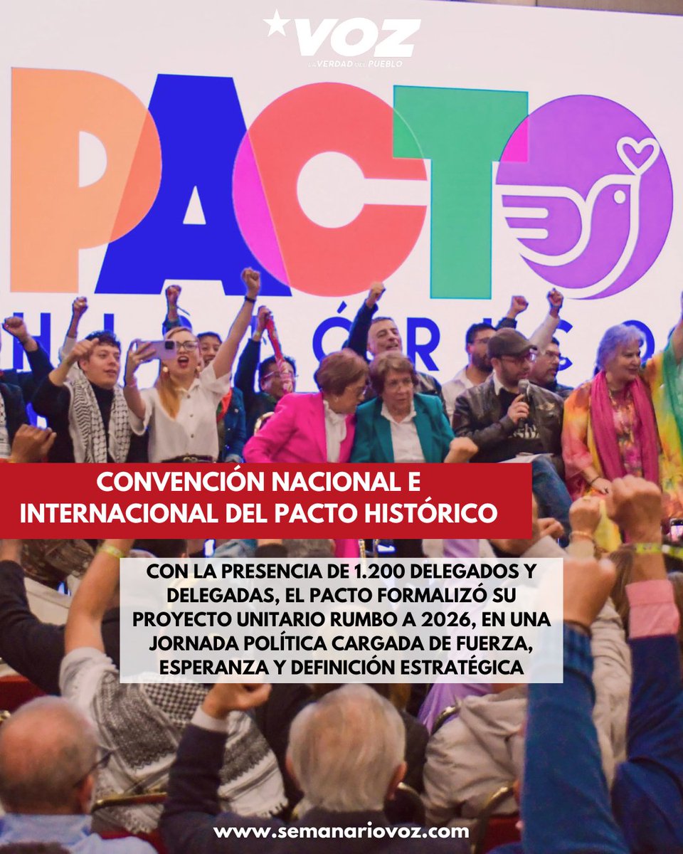 semanariovoz.com/la-unidad-es-l…

✊ Desde muy temprano, los pasillos se llenaron de camisetas, banderas y consignas. El ambiente era de militancia viva, diversa y organizada. El encargado de moderar la jornada fue el representante a la Cámara Gabriel Becerra, dirigente de la Unión