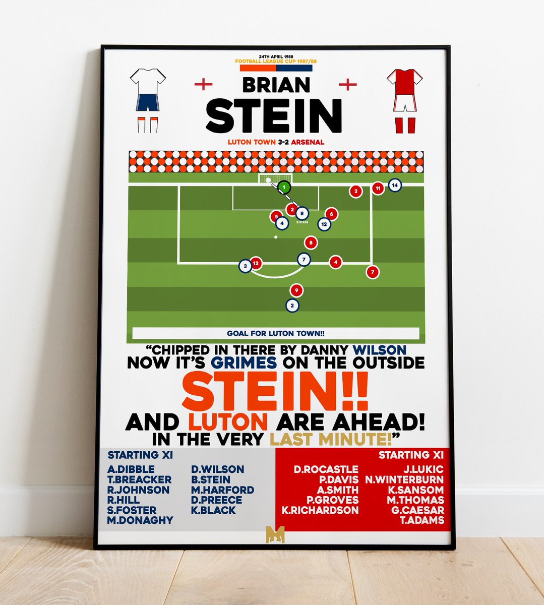 MezzalaDesigns's tweet image. 🎩HATTERS PRINTS🎩
Remember some incredible moments in Hatters History with our Luton Town Prints🟠⚪️
CODE: ‘BIRTHDAY’ for 20% OFF All Items✅
➡️ mezzaladesigns.co.uk/collections/lu…
#LTFC #COYH