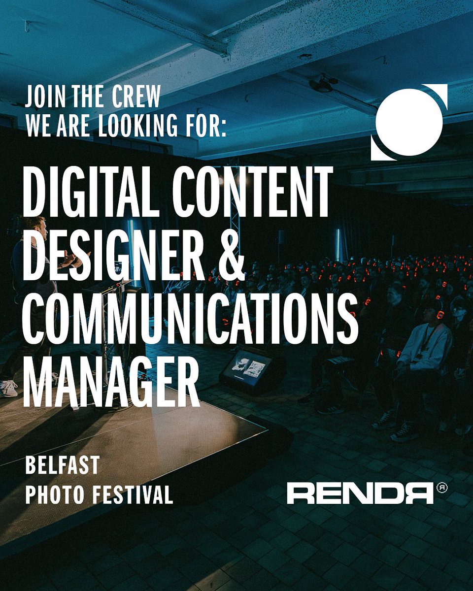 WE ARE HIRING: DIGITAL CONTENT DESIGNER &amp; COMMUNICATIONS MANAGER

Deadline for applications: 14 August, 2025

More info: belfastphotofestival.com/digital-conten…

#ArtsJobs
