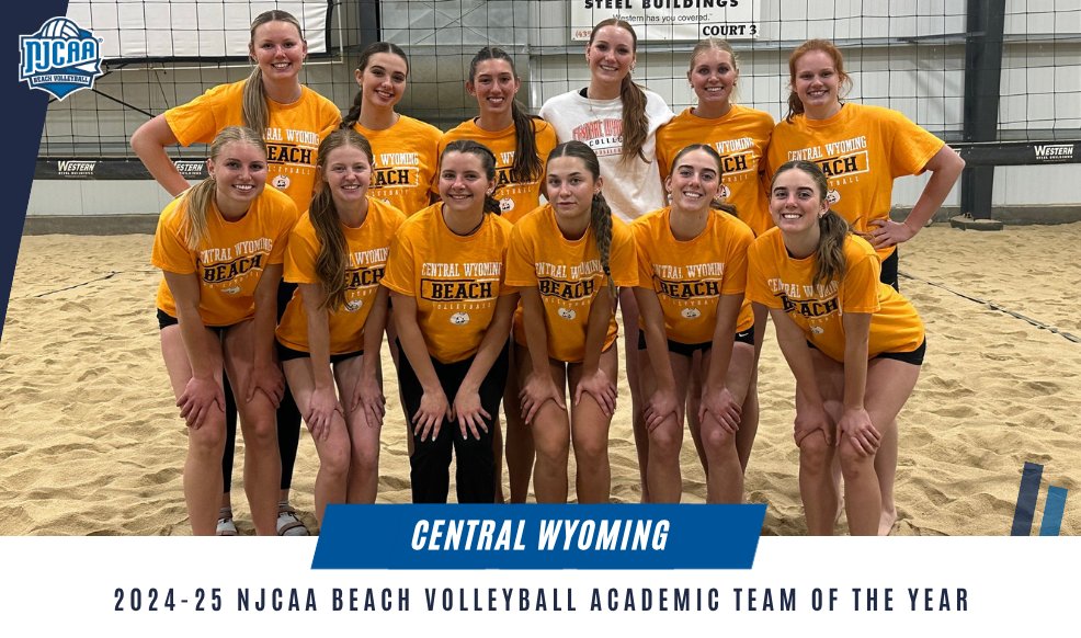 NJCAA Volleyball (@njcaavolleyball) on Twitter photo 🏆 <a href="/cwc_rustlers/">Central Wy College</a> has been named the 2024-25 #NJCAAVB Beach Academic Team of the Year with a 3.76 GPA!
Full list | njcaa.org/awards/academi… 🏆 <a href="/cwc_rustlers/">Central Wy College</a> has been named the 2024-25 #NJCAAVB Beach Academic Team of the Year with a 3.76 GPA!
Full list | njcaa.org/awards/academi…