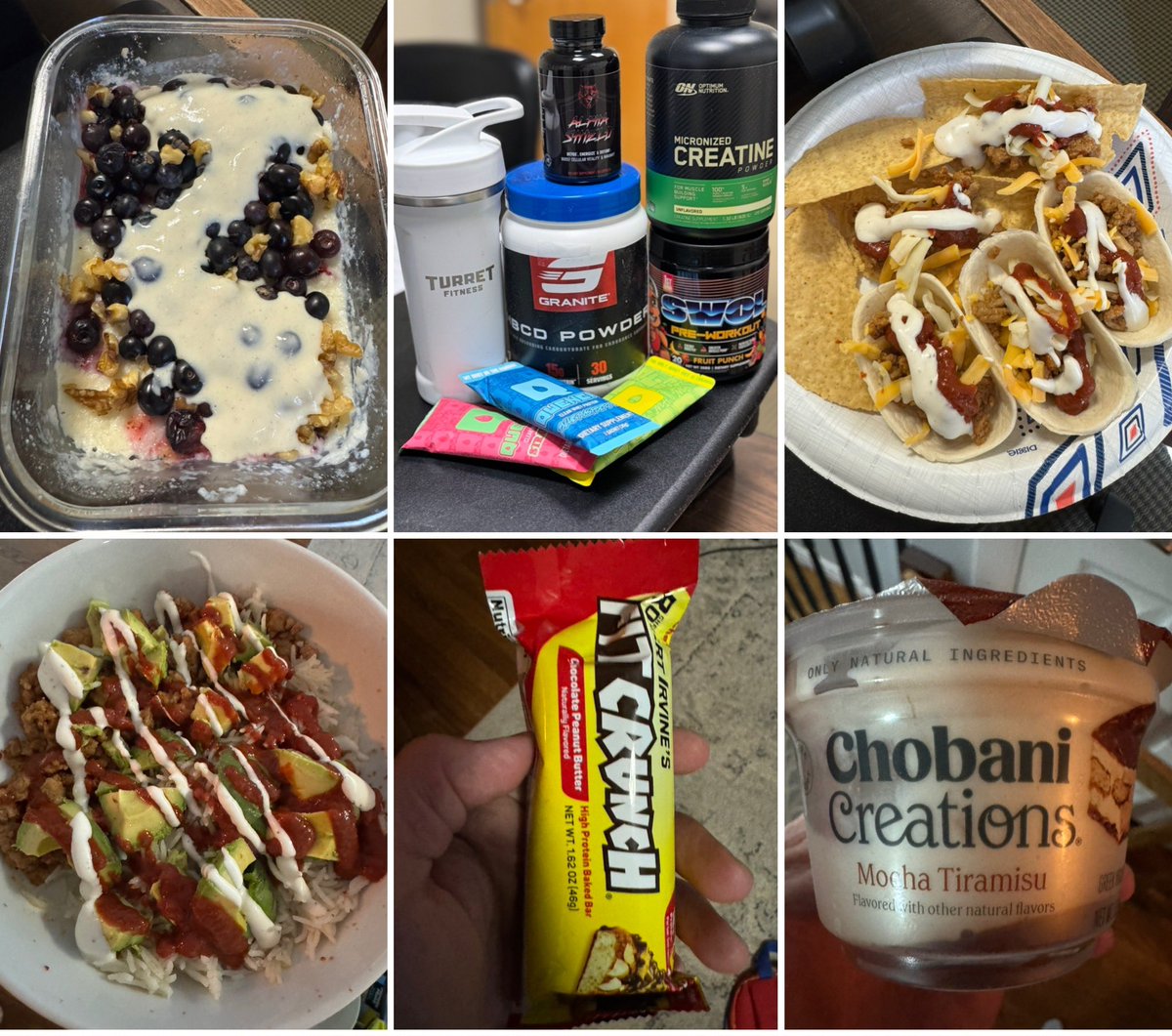BostonBiceps💯- Natural Dad Bod Specialist (@bostonbiceps_) on Twitter photo Wednesday - 2371 cals 176g protein
-elev8 creamy rice with blueberries, walnuts, whey drip
-<a href="/SwolLyfe/">Swol Lyfe 💪🔺🏖️</a> preworkout
Granite supps carbs during
<a href="/ScienceSupps/">QWENCH Protein | AJ-CEO</a> Qwench whey after
-99% turkey tacos, ranch, cheese
<a href="/AlphaWolfForce/">Robert Clark</a> alpha shield
-99% turkey, rice, avocado, ranch Wednesday - 2371 cals 176g protein
-elev8 creamy rice with blueberries, walnuts, whey drip
-<a href="/SwolLyfe/">Swol Lyfe 💪🔺🏖️</a> preworkout
Granite supps carbs during
<a href="/ScienceSupps/">QWENCH Protein | AJ-CEO</a> Qwench whey after
-99% turkey tacos, ranch, cheese
<a href="/AlphaWolfForce/">Robert Clark</a> alpha shield
-99% turkey, rice, avocado, ranch