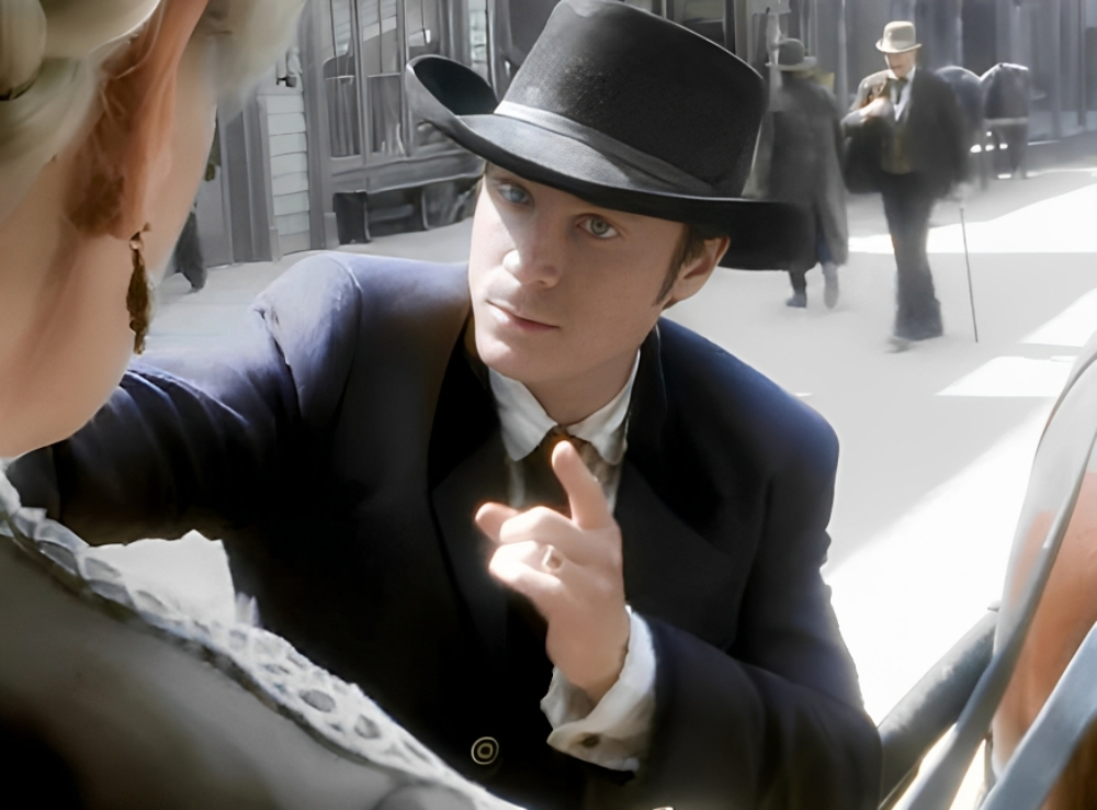 Magnificent7TV's tweet image. Ezra: Where do you think you're going?
Maude: You think for a moment I was gonna marry that dreadful man, did you? He dropped the charges. I'm free as a bird.
Ezra: What am I supposed to do?
Maude: What you've always done, sweet boy. Just what your mother tells you.
The Trial