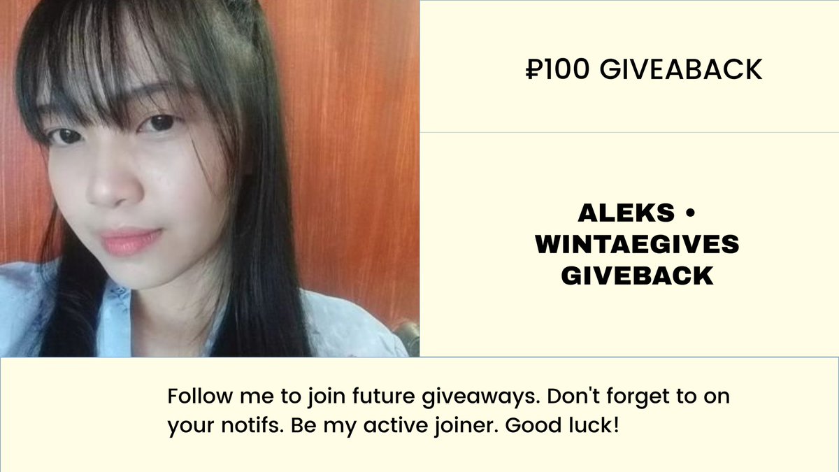 wintaegives's tweet image. ₽100 GIVEBACK ✨️

— RT + FOLLOW ME 🔔 (proof)

end when I reach 4.3k ffs

📌 be my active joiner 💗