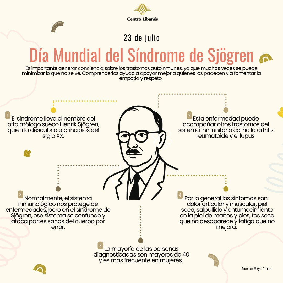 A veces, las enfermedades más difíciles de enfrentar son las que no se ven. En el Día Mundial del Síndrome de Sjögren, recordamos la importancia de escuchar, comprender y acompañar.