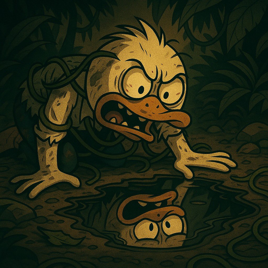 runwithgugo's tweet image. Day 14.
He’s been talking to the puddle for 3 hours.
The puddle’s winning the argument.
