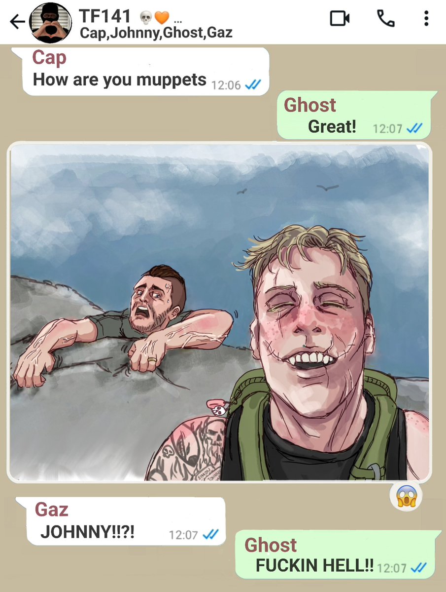 RicercaMis's tweet image. Simon and Johnny are finally enjoying their holidays!
⛰️🧗🏻💀🧼🧡😅
#Ghoap #Ghostsoap #mount