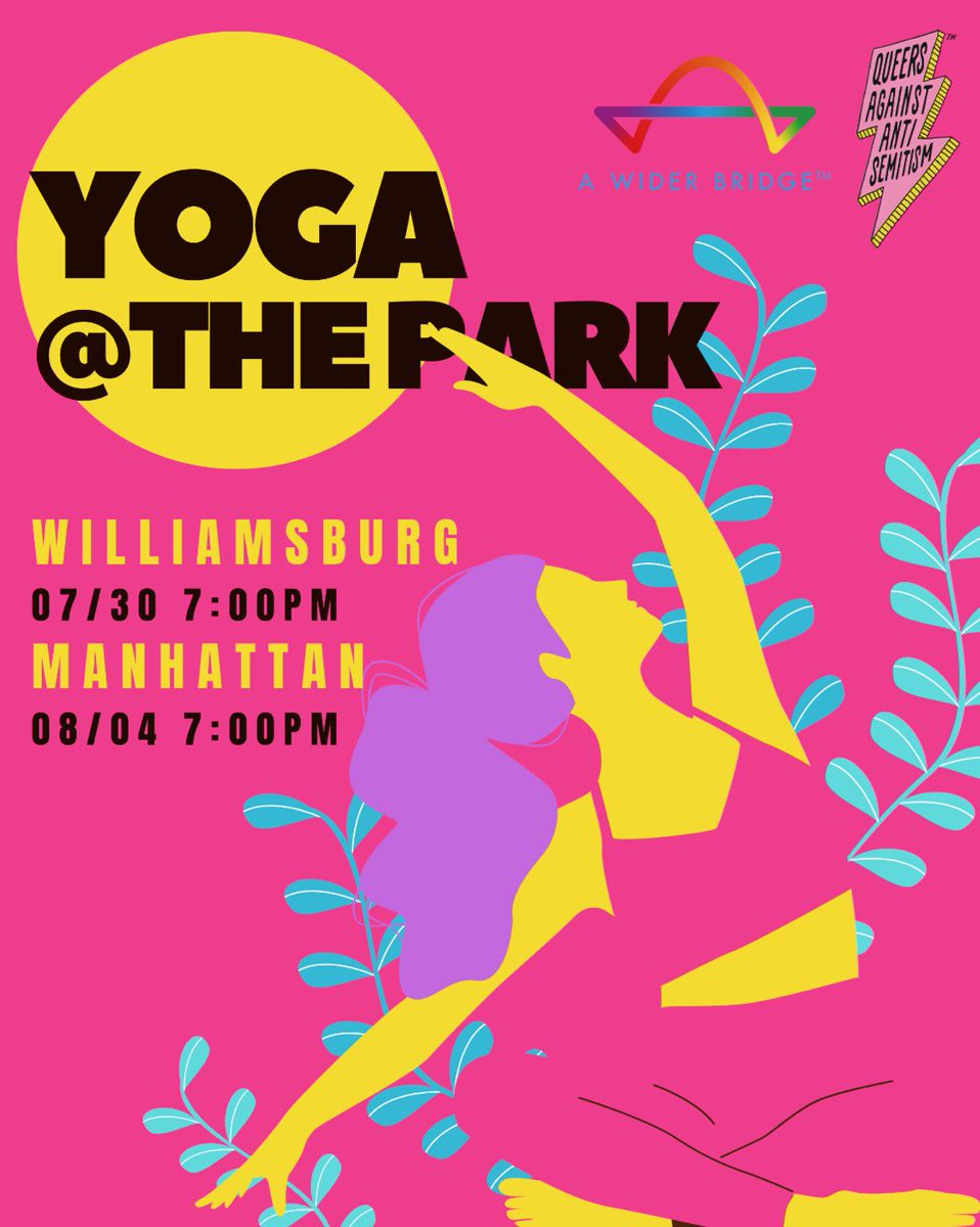 We’re launching our brand new Wellness Series with Yoga @ the Park, in NYC:
30/7 Brooklyn: awiderbridge.org/event/yoga-the…
8/4 Manhattan: awiderbridge.org/event/yoga-the…