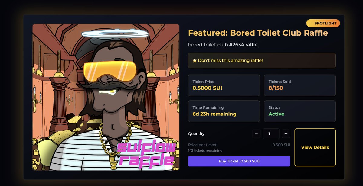 Sui Booster (@suibooster) on Twitter photo Another <a href="/BoredToiletClub/">Bored Toilet Club</a> NFT is up for grabs by a community member. all it takes is 2 sui and a dream on suiflow.app Another <a href="/BoredToiletClub/">Bored Toilet Club</a> NFT is up for grabs by a community member. all it takes is 2 sui and a dream on suiflow.app