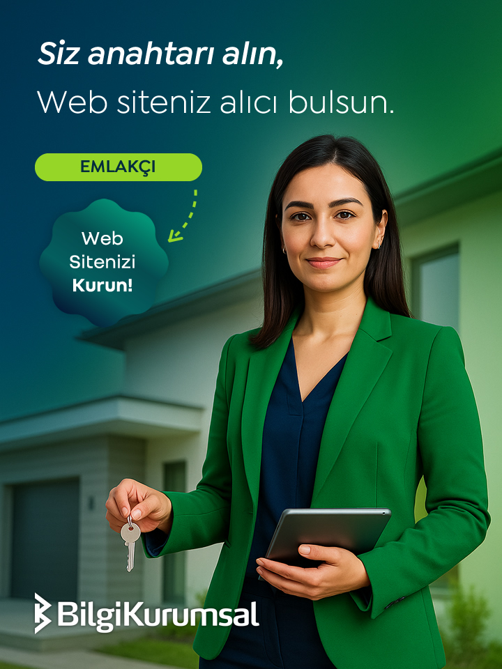 Siz Anahtarı Alın, Web Siteniz Alıcı Bulsun!
🏠 Emlakçılar için özel web çözümleri.

Web Sitenizi Kurun:
🌐 bilgikurumsal.com
📞 0850 885 0 475

🎟 #emlak #emlakçı #arsaofisi #gayrimenkul #arsa #emlakdanışmanı #emlakofisi #istanbul #ankara #izmir #webtasarım #sitekur
