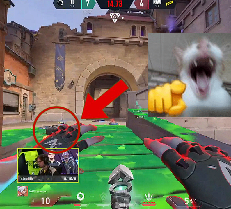 LiquidValorant's tweet image. he can't grab the spike because he is 10 HP WAJAJA
#VCTEMEA