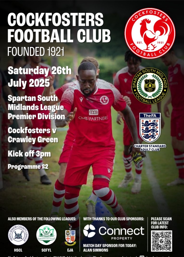 Cockfosters FC (@cockfostersfc) on Twitter photo HERE WE GO.
Game 1. This Saturday.
π Sat 26 July
π SSMFL
π Chalk Lane EN4 9HZ
ποΈ <a href="/CrawleyGreenFC/">CrawleyGreenFC</a>
π 3pm
πΊ Bar open
π° Adults Β£10 | Conc Β£5 | U18 foc
π³ season tickets are available for purchase & valid for this fixture
Follow this account for updates
#UTC π HERE WE GO.
Game 1. This Saturday.
π Sat 26 July
π SSMFL
π Chalk Lane EN4 9HZ
ποΈ <a href="/CrawleyGreenFC/">CrawleyGreenFC</a>
π 3pm
πΊ Bar open
π° Adults Β£10 | Conc Β£5 | U18 foc
π³ season tickets are available for purchase & valid for this fixture
Follow this account for updates
#UTC π
