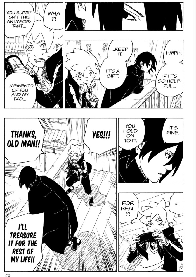MidniteForge's tweet image. This conversation between Sasuke and Boruto is kinda depressing…
You can really feel the weight of everything they’ve been through.