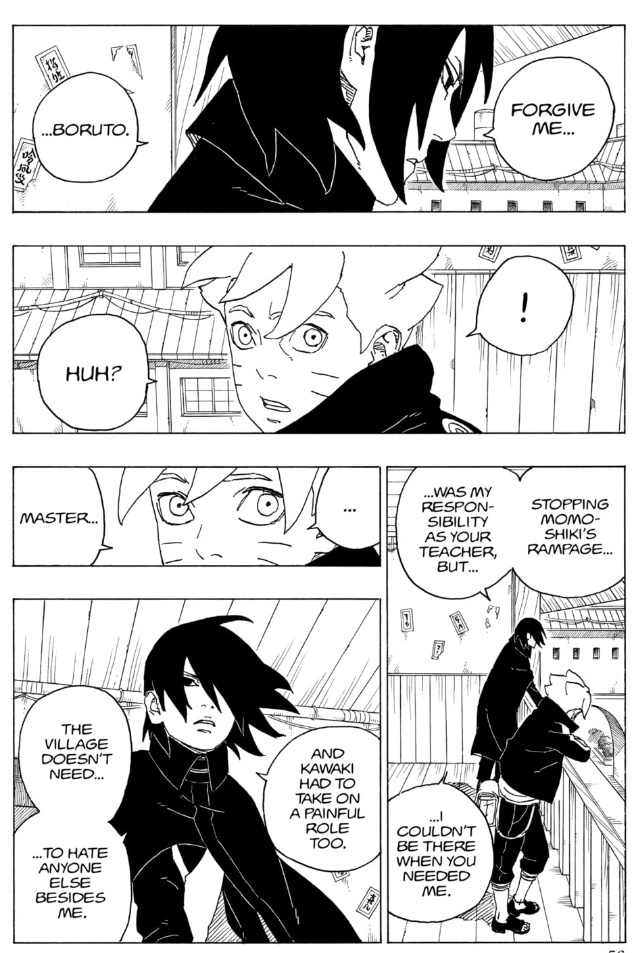 MidniteForge's tweet image. This conversation between Sasuke and Boruto is kinda depressing…
You can really feel the weight of everything they’ve been through.