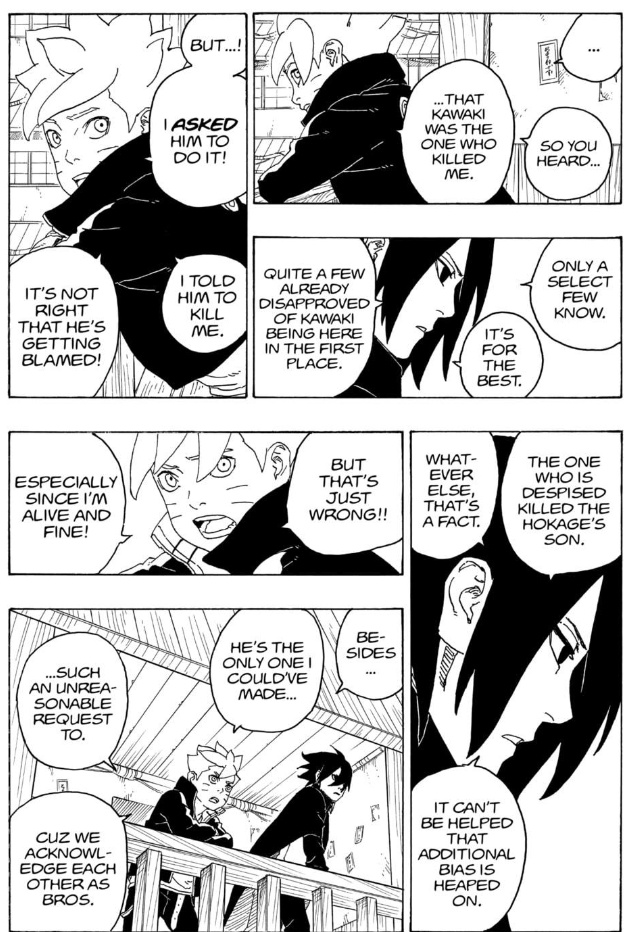 MidniteForge's tweet image. This conversation between Sasuke and Boruto is kinda depressing…
You can really feel the weight of everything they’ve been through.