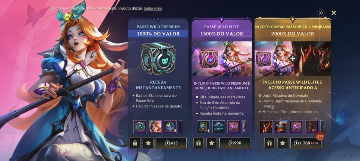AcervooZed's tweet image. Acho que invés de skin lendária, eu vou sortear 2 passes Elite... Meu bolso agradece.