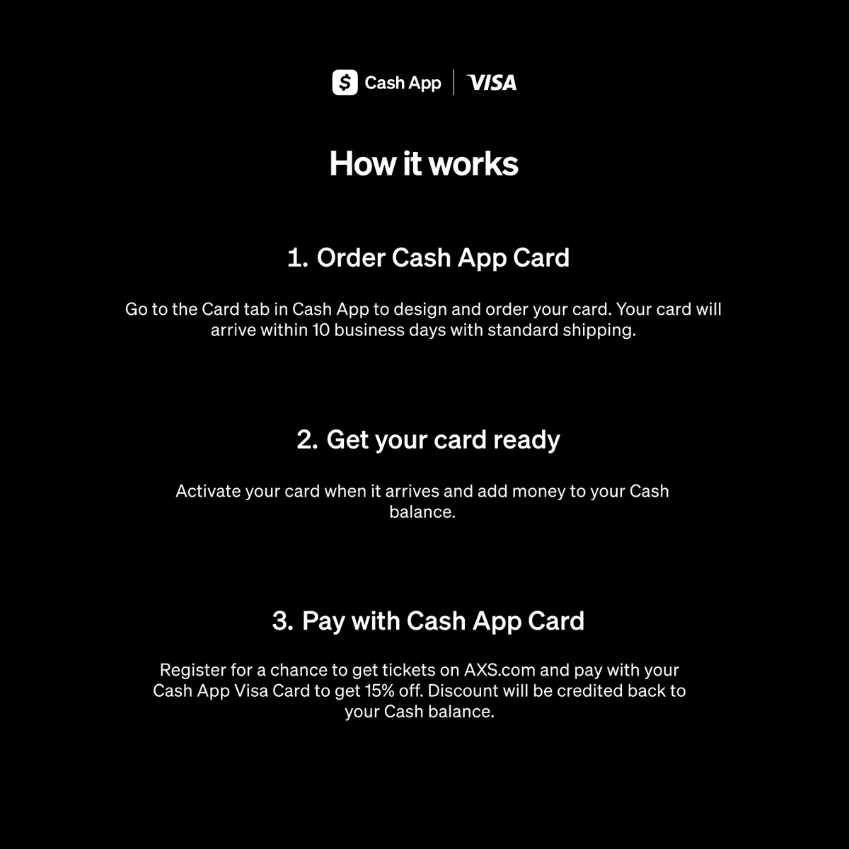 CashApp's tweet photo. Get 15% cash back on tickets to Chappell Roan’s new Pop-Up Shows when you check out with your Cash App Visa Card.  Learn more about how to register for a chance at tickets and don’t forget to add funds to your Cash App balance: https://t.co/MPHzcwycs5

#ChappellRoanxCashApp https://t.co/kTone1EmrM