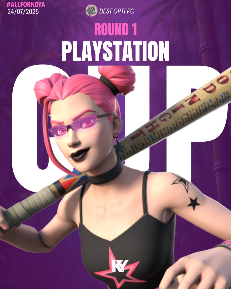 ⚪️🟣PlayStation Cup🟣⚪️

Aujourd'hui <a href="/KrikoFn/">Kriko</a> passe sur ps5 pour tenter d'aller en finale de la PlayStation cup souhaitons lui bonne chance !

#Allforkoya