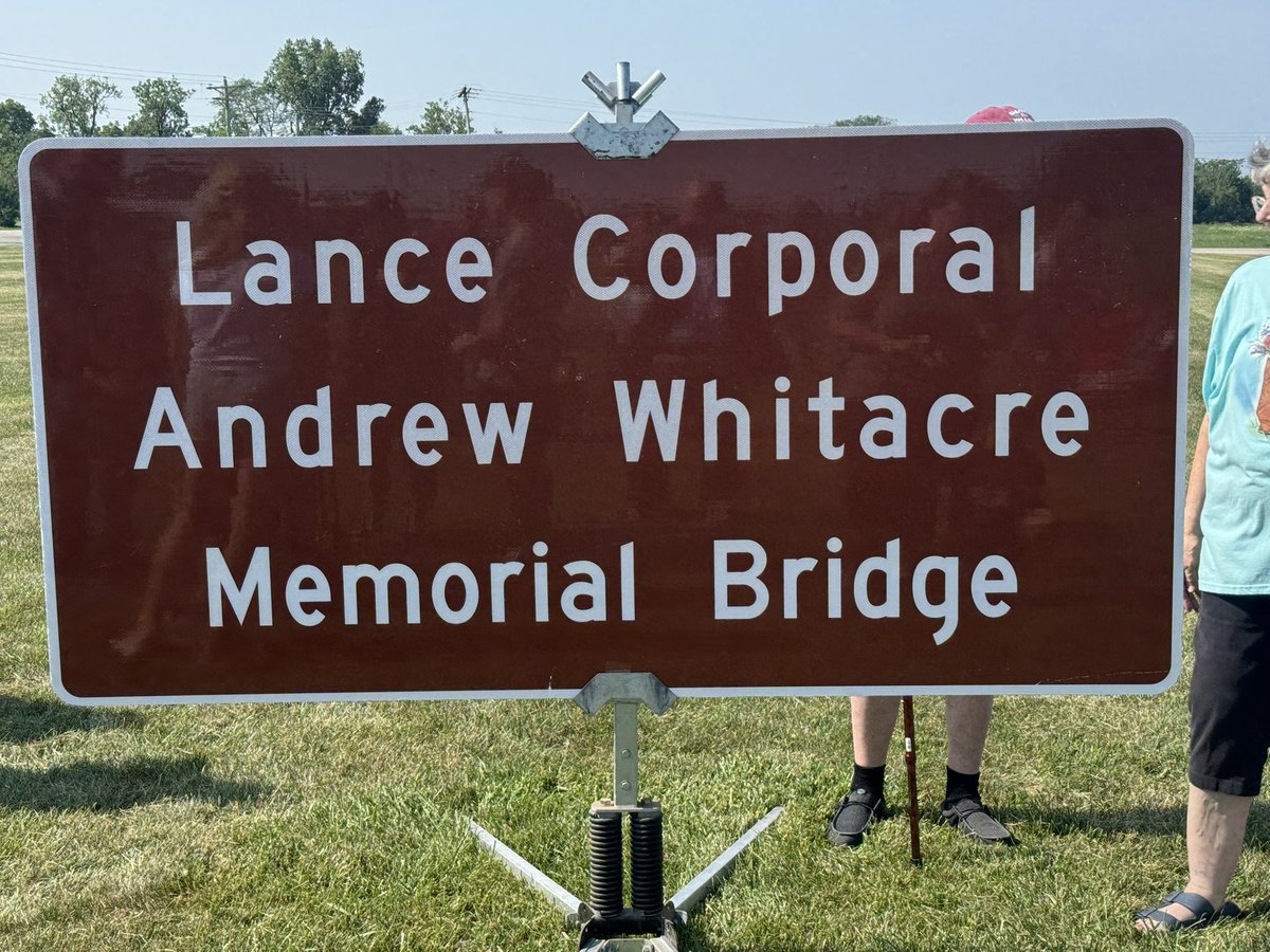 smjustus's tweet image. “Lance Corporal Andrew Whitacre didn’t just wear the uniform - he lived up to the values it represents: courage, duty, & sacrifice. Naming this bridge after him is a small but meaningful way to ensure his sacrifice is never forgotten.” - @SenatorBanks
