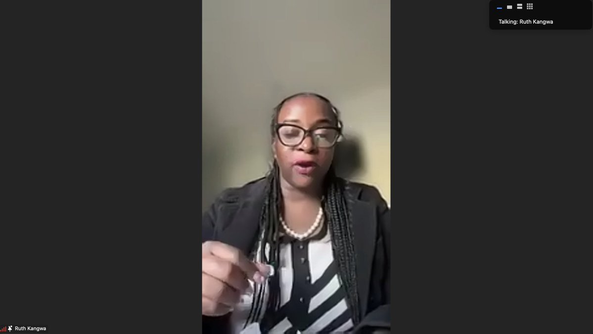 AU_ECOSOCC's tweet image. Responding to Panel 1️⃣, Ms. @hon_kangwa (Girls Gone Political) brought the #youth perspective to the #reparations discussion.
She stressed that as a young African, decolonization must go beyond slogans. It has to be long-term and systemic, including how debt is restructured,…
