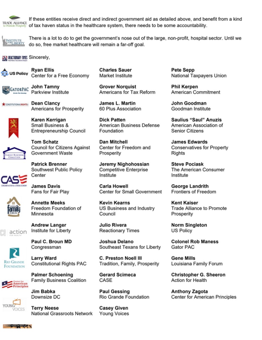 📩  Last week, our President Christopher Sheeron joined other free market leaders for a new coalition letter to <a href="/SpeakerJohnson/">Speaker Mike Johnson</a> and <a href="/LeaderJohnThune/">Leader John Thune</a> on #340B fraud.

Per <a href="/POLITICOPulse/">POLITICO Pulse</a>, "Roughly 40 conservative leaders, including <a href="/GroverNorquist/">Grover Norquist</a>, who heads <a href="/taxreformer/">ATR</a>, are...