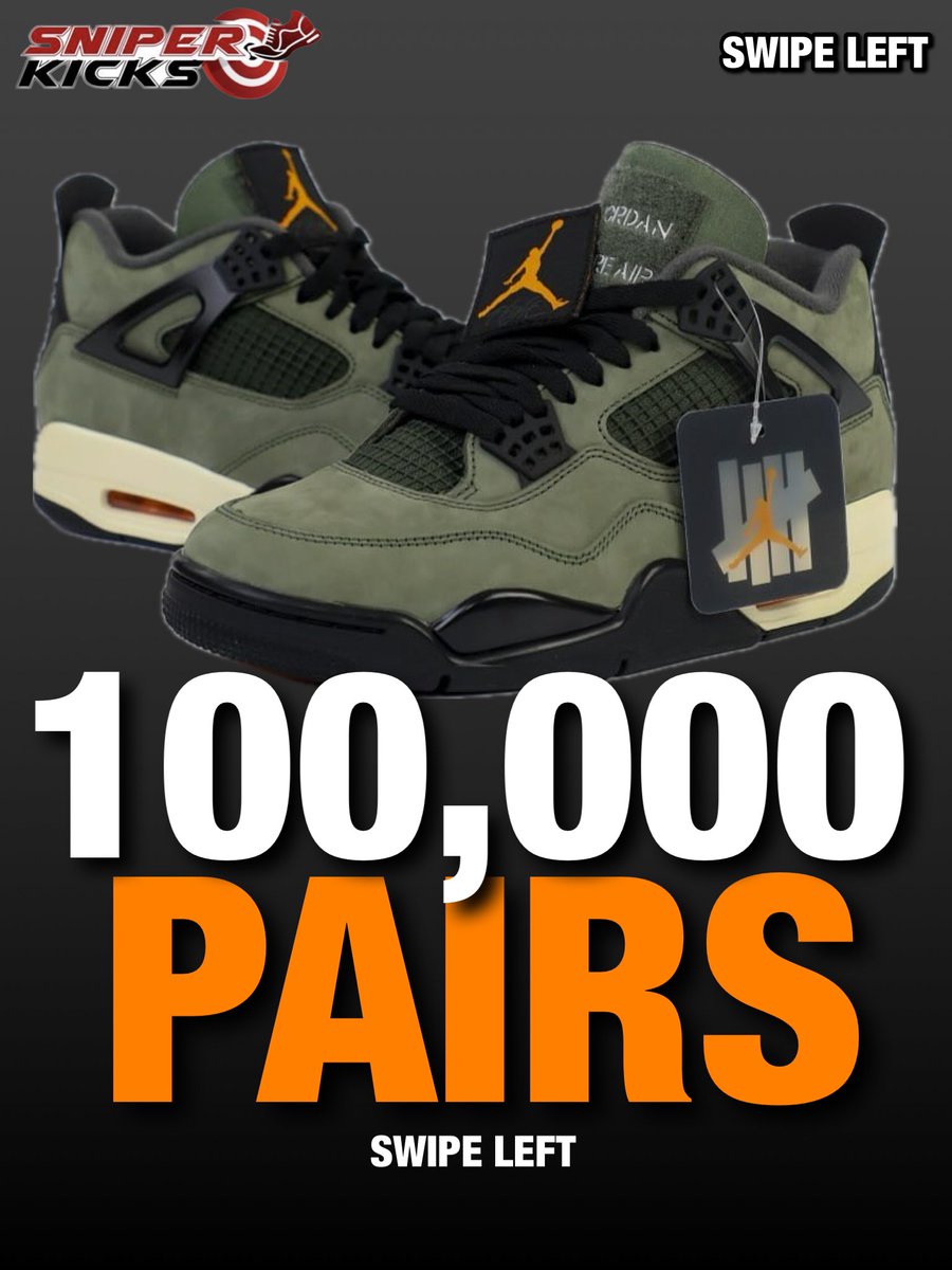 snipernick32's tweet image. 100,000 pairs of the Jordan 4 Undefeated are set to release — and it’s coming in waves starting August 2nd.

This drop is one of the most anticipated of the summer. Who’s ready to secure their pair?