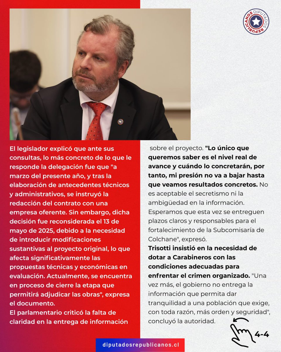 Renzo Trisotti M. (@renzotrisotti) on Twitter photo Mientras miles siguen entrando ilegalmente y un sicario se esfuma, el Gobierno solo da excusas y se pelean entre ellos.
Hoy que el Presidente está en #Tarapacá, exigimos: control fronterizo, expulsión de delincuentes y acciones concretas y reales. #TarapacáExige #ARecuperarChile Mientras miles siguen entrando ilegalmente y un sicario se esfuma, el Gobierno solo da excusas y se pelean entre ellos.
Hoy que el Presidente está en #Tarapacá, exigimos: control fronterizo, expulsión de delincuentes y acciones concretas y reales. #TarapacáExige #ARecuperarChile