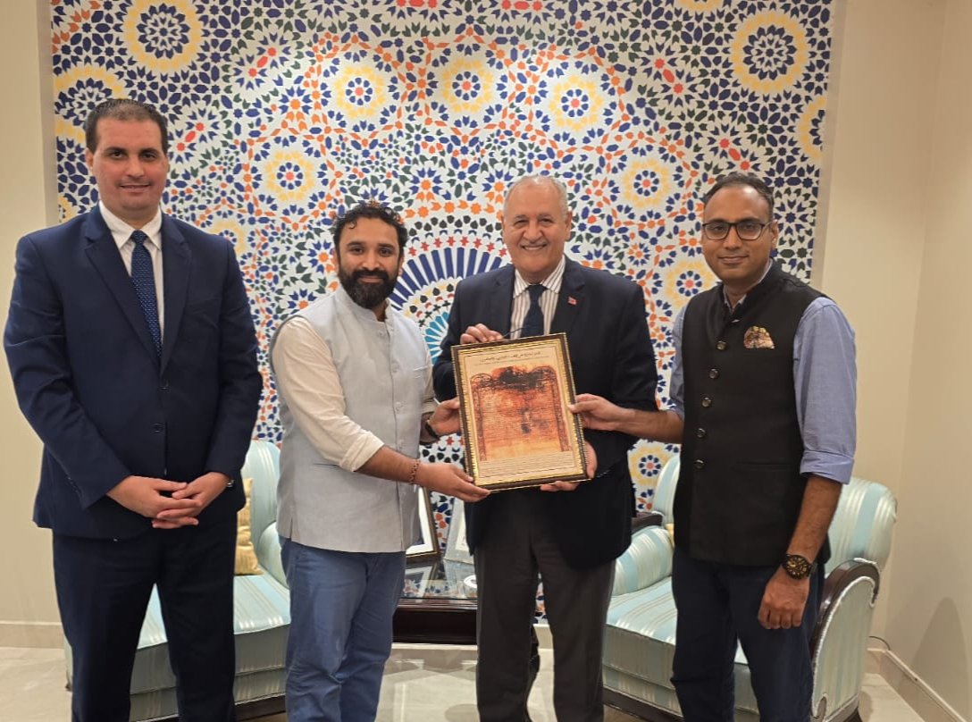 African Centre Of India (@acofindia) on Twitter photo A warm and purposeful meeting of <a href="/AcOfIndia/">African Centre Of India</a> team with H.E. Mr Mohamed Maliki, Ambassador of the Kingdom of Morocco <a href="/EmbassyMorocco/">Morocco@India, Bhutan, Maldives, Nepal & Sri Lanka</a>. <a href="/AcOfIndia/">African Centre Of India</a> also shared about its vision to strengthen cultural exchange between #India and #Morocco A warm and purposeful meeting of <a href="/AcOfIndia/">African Centre Of India</a> team with H.E. Mr Mohamed Maliki, Ambassador of the Kingdom of Morocco <a href="/EmbassyMorocco/">Morocco@India, Bhutan, Maldives, Nepal & Sri Lanka</a>. <a href="/AcOfIndia/">African Centre Of India</a> also shared about its vision to strengthen cultural exchange between #India and #Morocco