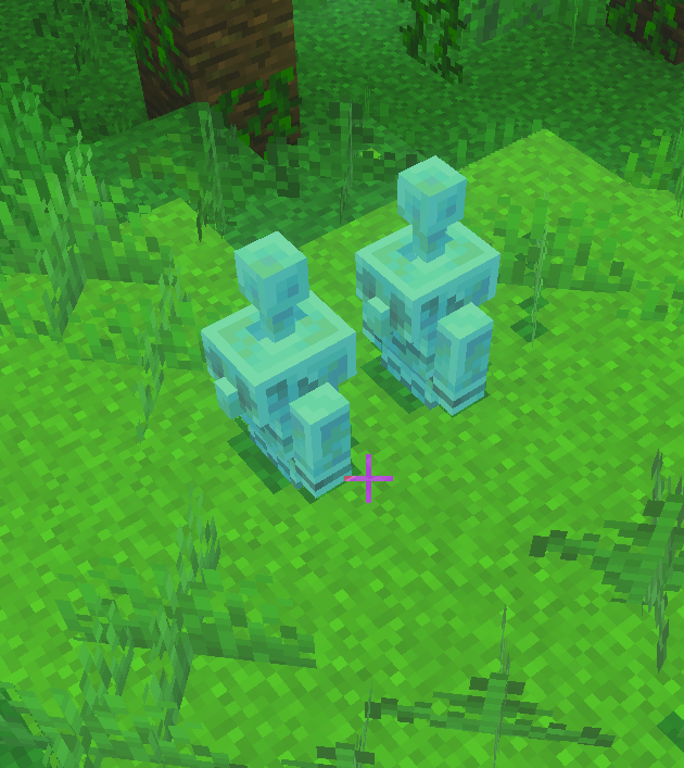 Zuko359991's tweet image. was testing out the new bedrock previews and i kid you not this guy walks between 2 blocks before turning into a statue and somehow became 2 Statues instead of 1