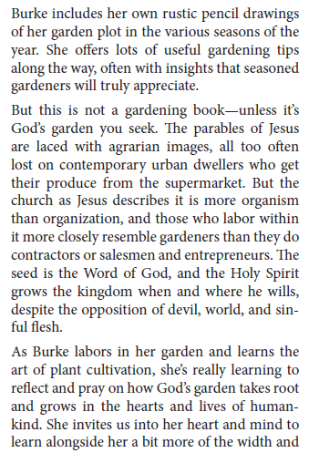 SeelsorgerEditor (@editseelsorger) on Twitter photo Andrea Burke has written an exceptional book titled "A Bit of Earth: A Year in the Garden with God." It's been praised by <a href="/racheljwelcher/">Rachel Joy Welcher</a> and <a href="/garonnevik/">Gretchen Ronnevik</a>, and now <a href="/hlsenkbeil/">Harold Senkbeil</a> has added his reflections on the book with a review in the latest Seelsorger. Here's a snippet. Andrea Burke has written an exceptional book titled "A Bit of Earth: A Year in the Garden with God." It's been praised by <a href="/racheljwelcher/">Rachel Joy Welcher</a> and <a href="/garonnevik/">Gretchen Ronnevik</a>, and now <a href="/hlsenkbeil/">Harold Senkbeil</a> has added his reflections on the book with a review in the latest Seelsorger. Here's a snippet.