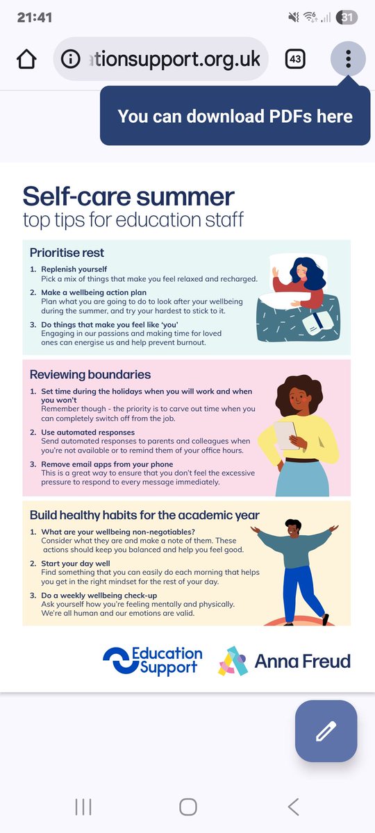 As the summer holidays start...