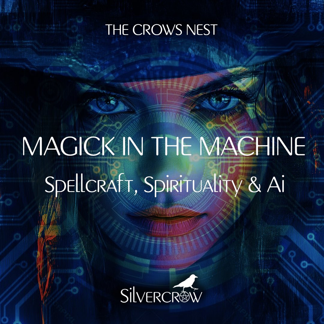 Silvercrowuk's tweet image. In The Crows Nest today;
“Magick In The Machine”
Technology is changing how we connect with our magick.
Many magickal practitioners are turning to Ai as a way of practising their art, using it for shadow work and therapy, and even to connect with their gods.
But is Ai a…