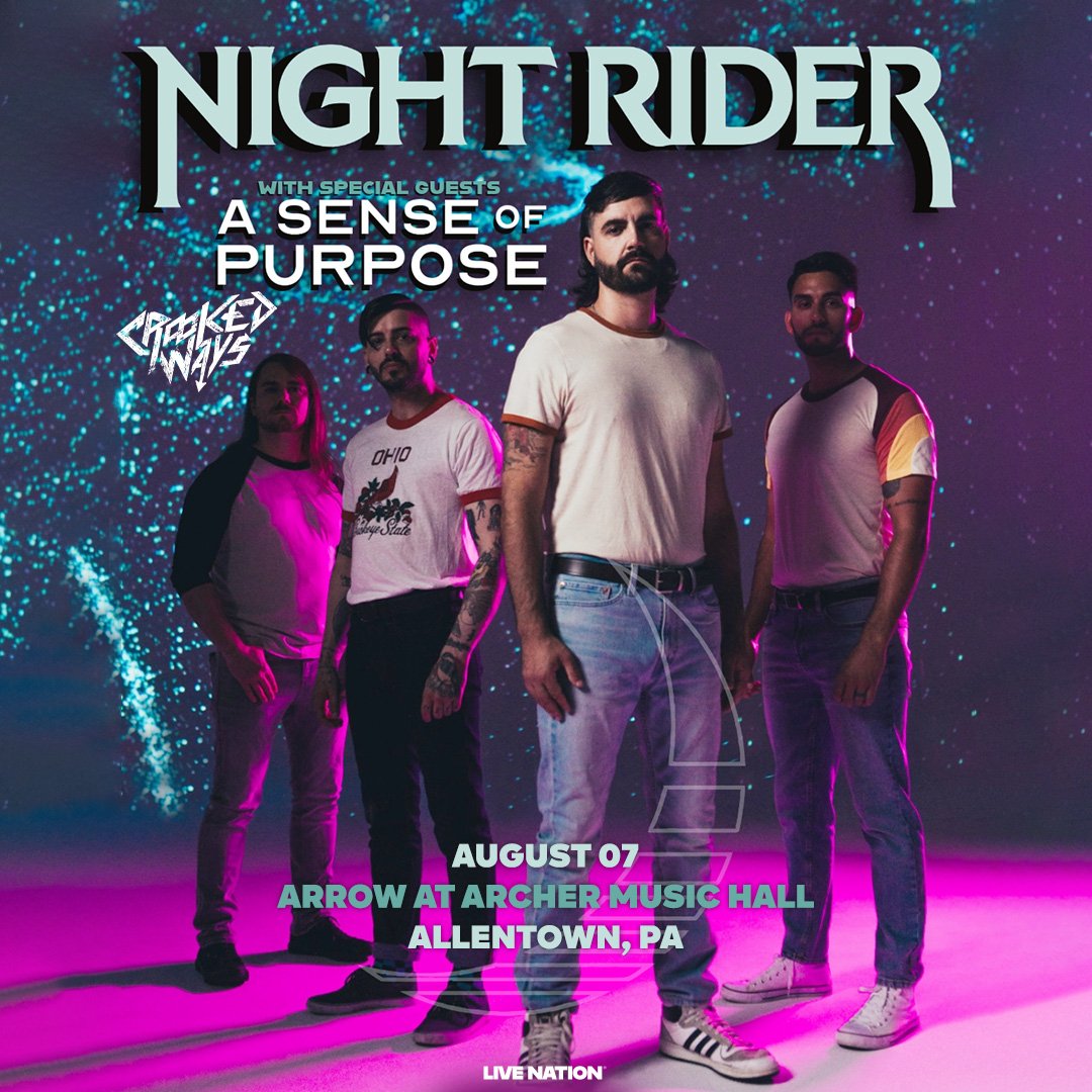 We are thrilled to announce that we'll be performing at the brand new <a href="/archermusichall/">Archer Music Hall</a> at the Arrow, warming up the stage for Night Rider and A Sense of Purpose!

This is an absolutely beautiful venue and we'd love to see you out there breaking it in with us! 😈🤘✨