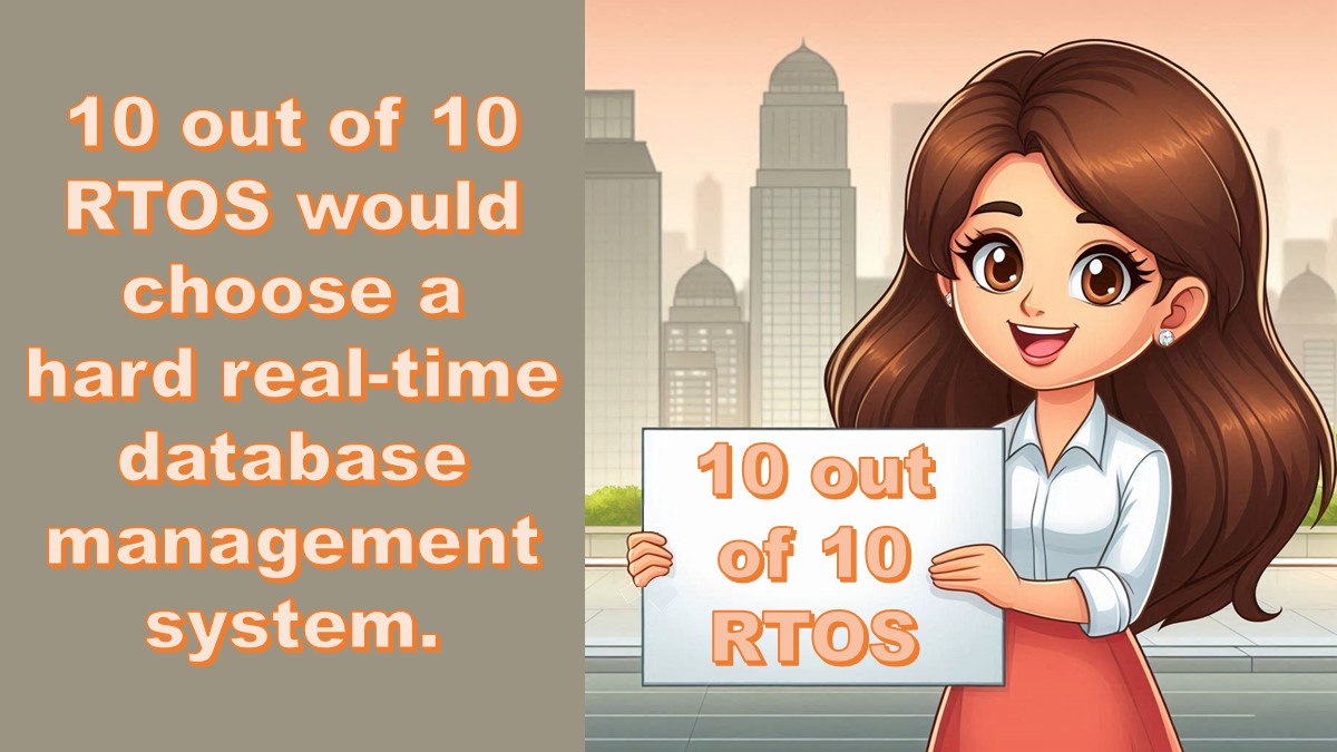 RealTimeDBMS's tweet image. eXtremeDB/rt, the only COTS hard real-time DBMS, offers broad support for all major real-time operating systems.
Learn more t.ly/ytluE

#extremedb #databasemanagement for #RTOS and #missioncritical systems